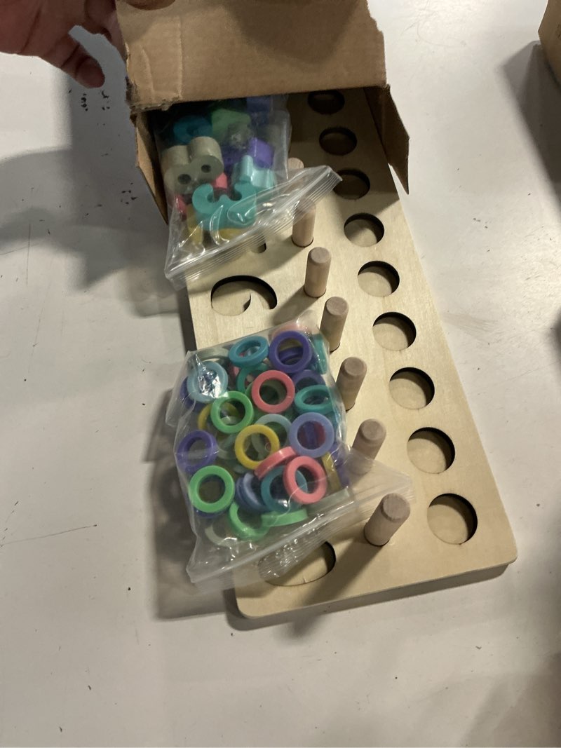 Condition photo showing Good Condition for 3 in 1 montessori toys for 3+ year old, educational magnetic color and number maze, shape & number wooden puzzle counting learning toys, easter basket stuffers gifts for kids