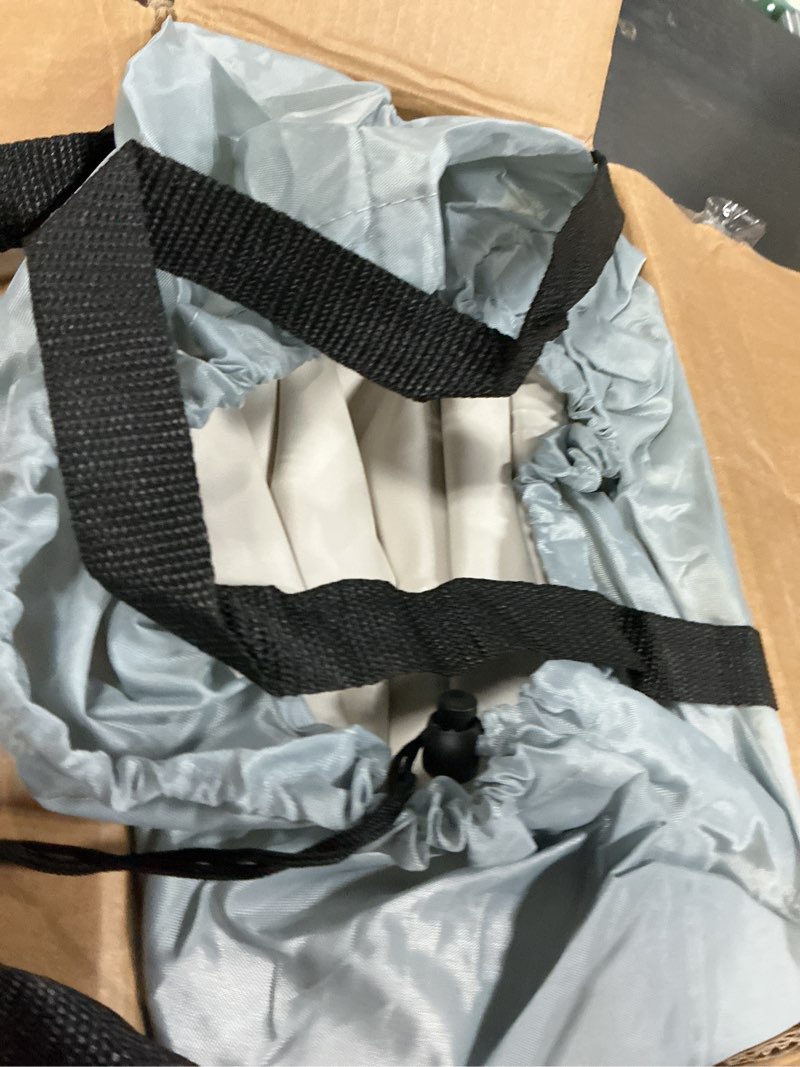 Condition photo showing Good Condition for knzzo air mattress queen with built-in pump, blow up mattress with soft flocked top, leakproof inflatable mattress, foldable waterproof air bed for home, guests, camping, with storage bag