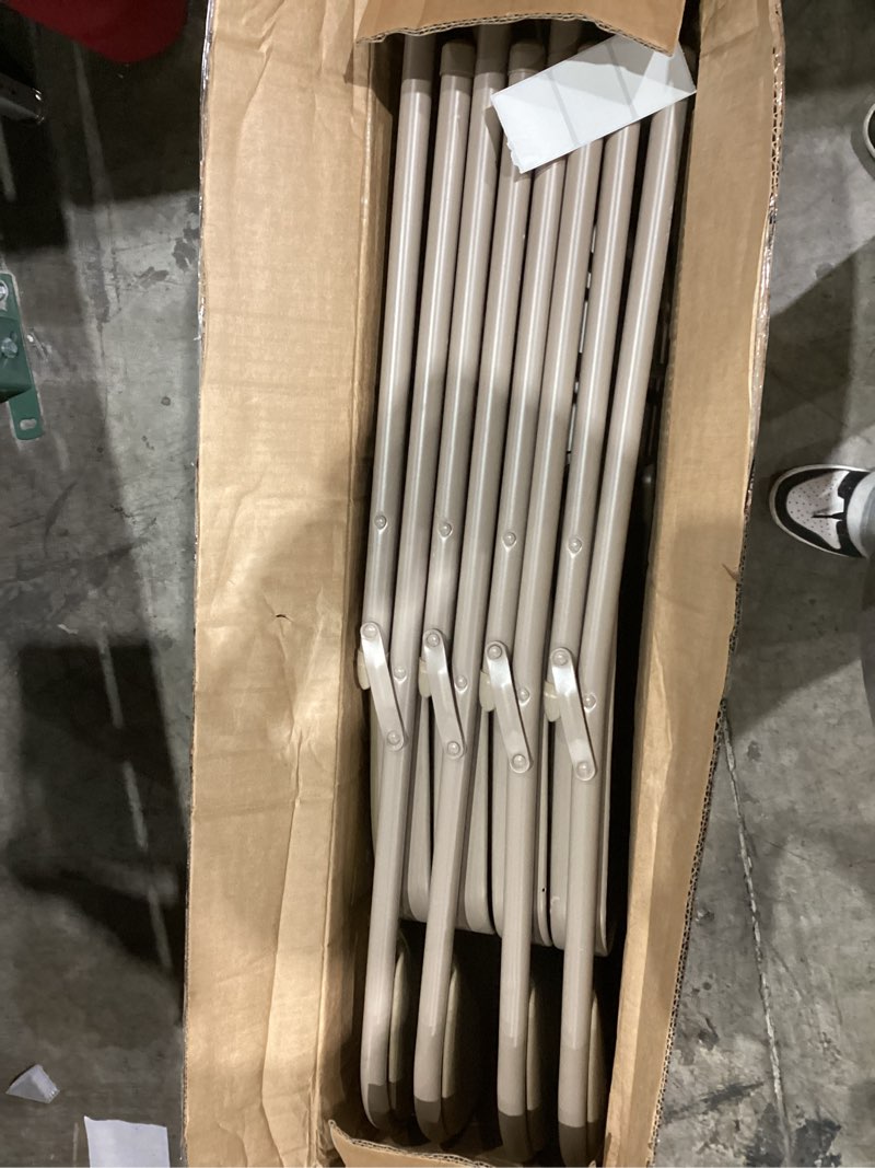 Sweetcrispy Folding Chair 16 Pack, Leather Padded Folding Chairs, Sturdy Metal Foldable Chairs, Easy