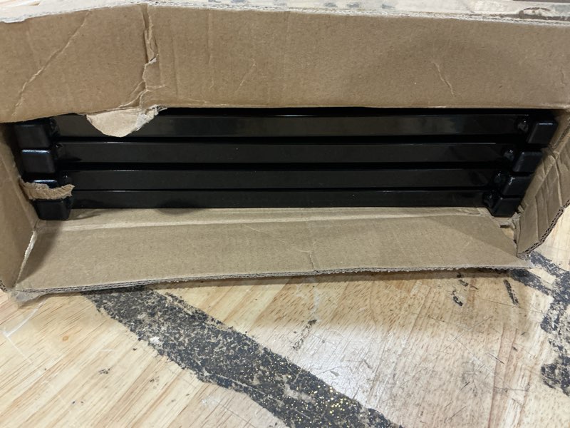 Condition photo showing New/Like New for bfnn free standing dog gate, 16.5" short pet gate for stairs and doorways, up to 48" wide foldable puppy fence, indoor & outdoor use, no drilling and no assembly, for small & toy dogs, black