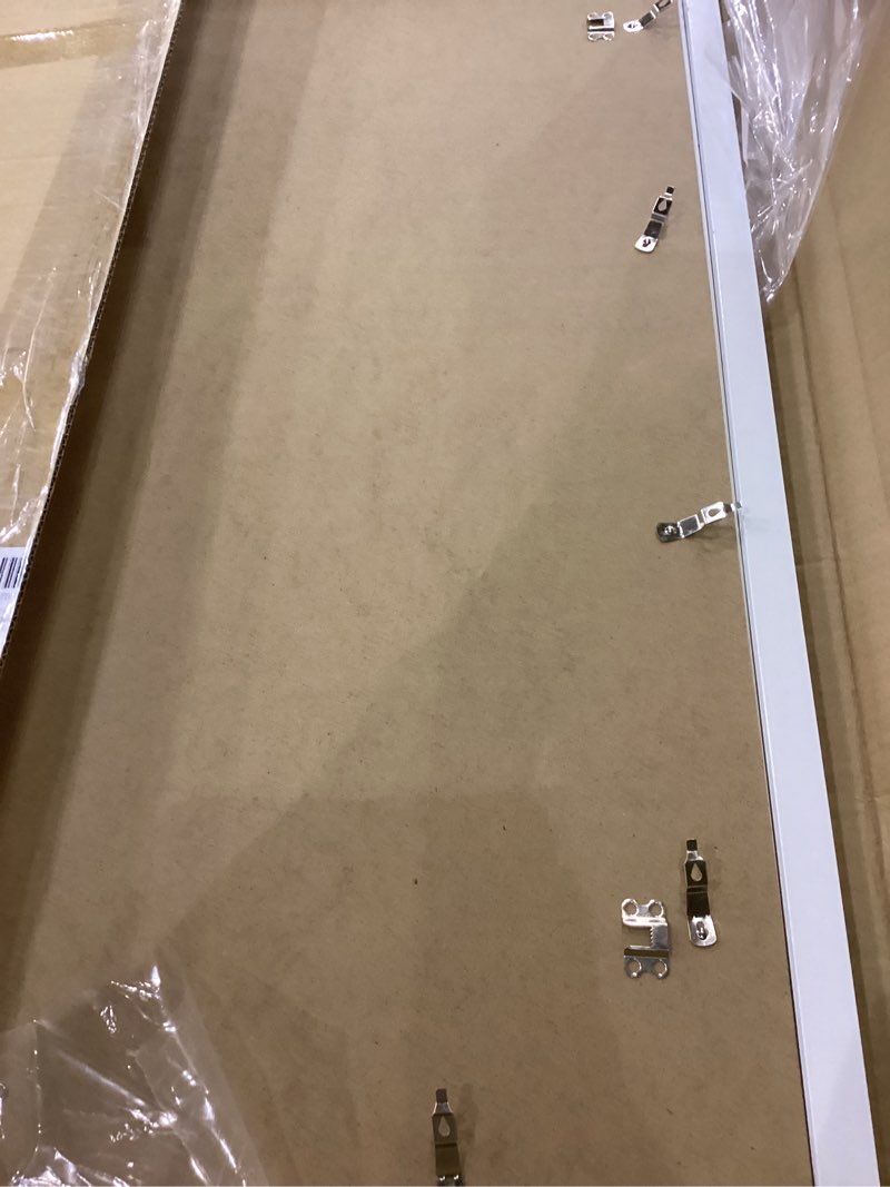 Condition photo showing Good Condition for 5x5 Picture Frame White for Wall Hanging or Tabletop, Wall Mounting Horizontally or Vertically, 5 x 5 Square Wall Gallery Poster Photo Frame with Shatter Resistant Plexiglass, White White 5x5 inch