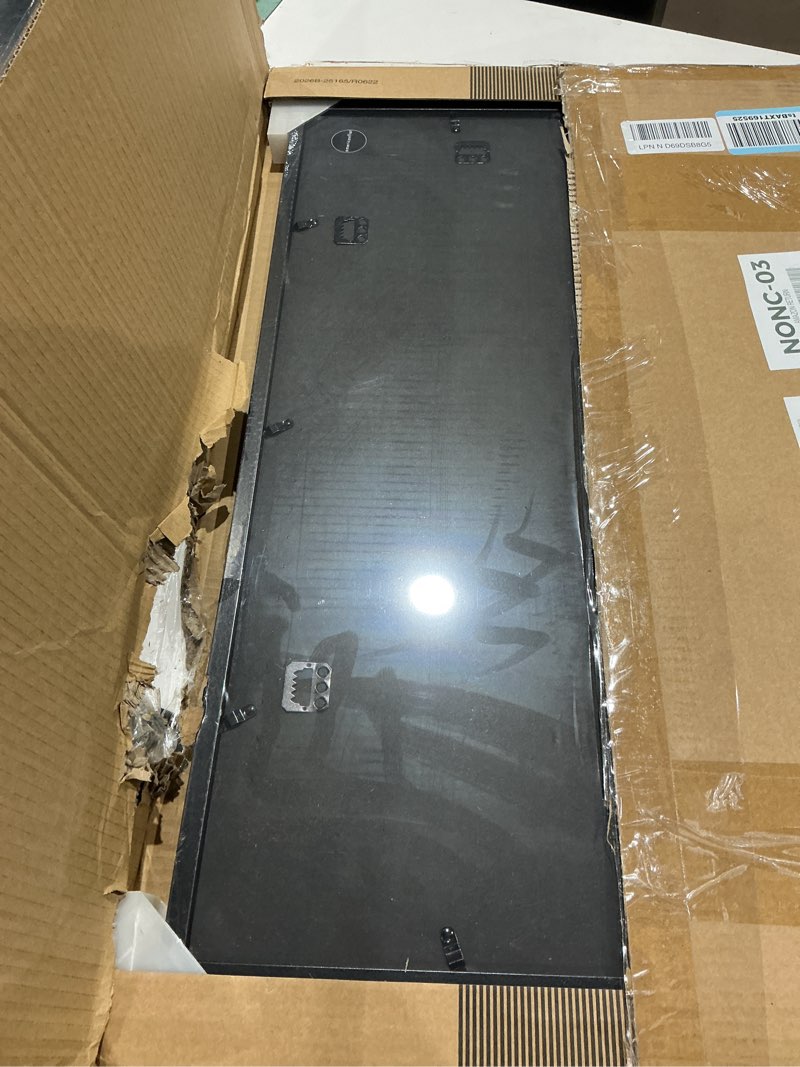 Condition photo showing Good Condition for americanflat 25x16.5 record album frame with shatter-resistant glass - use as 12.5x12.5 album cover frame with mat - brooklyn portrait collection - engineered wood square frames for wall - black album cover + vinyl record frame