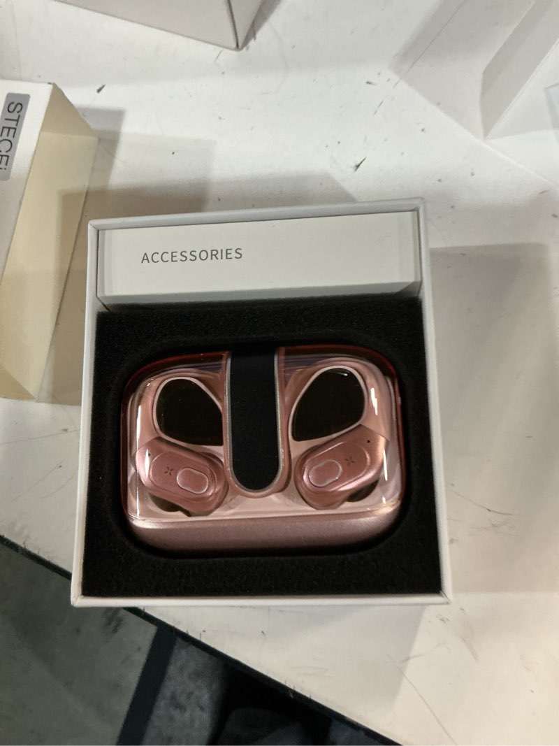 Condition photo showing Good Condition for ai translation earbuds real time, 164 language translator earbud 3-in-1 bluetooth 5.4 translator earbuds with 6 translation modes, 75h translators headphones with app for travel business, pink