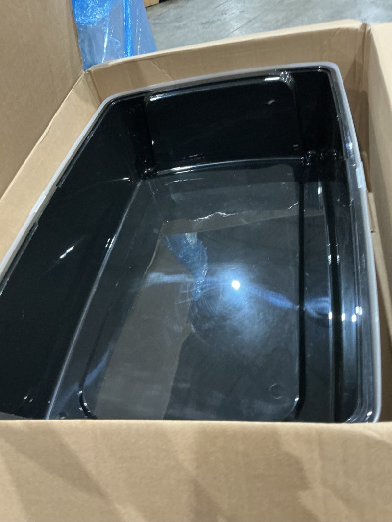 Condition photo showing Good Condition for iris usa xx-large high sided cat litter box, scatter shield, black | multi-cat use, jumbo capacity pan, extended length design, oversized basin, multiple cat ready, generous dimensions xxl black