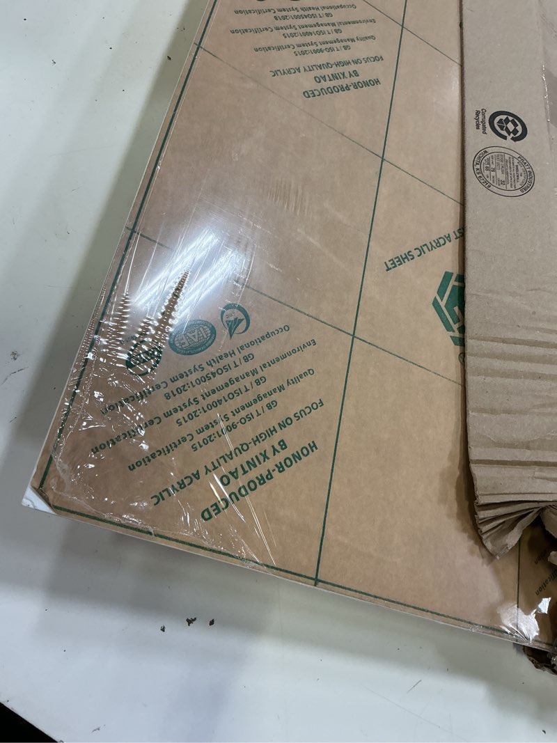 Condition photo showing New/Like New for kinlink 24x36 plexiglass sheets 1/8 inch thick - 3mm white cast acrylic sheet, plastic board polycarbonate sheet for diy project, craft, table top, acrylic sign and wedding invitation 1 pack 24x36 white 1
