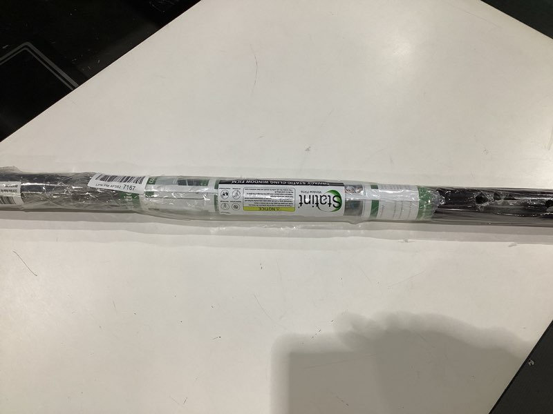 Condition photo showing As Is for STATINT Window Tint Film - Privacy, Heat Reducing, Anti UV, Reflective, Removable for Commercial, Black-Silver, 35.4 Inch X 16.4 Feet 35.4 Inch X 16.4 Feet Black-silver