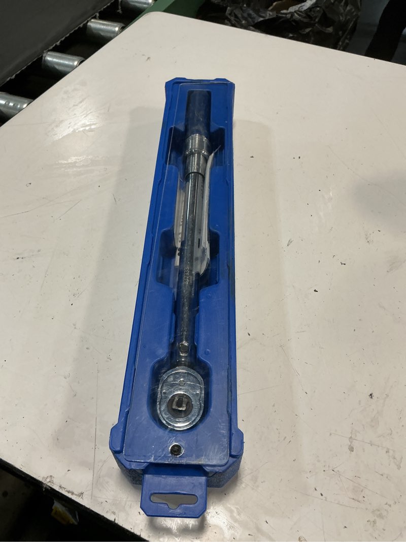 Condition photo showing As Is for kobalt 3/8-in drive click torque wrench (20-ft lb to 100-ft lb)