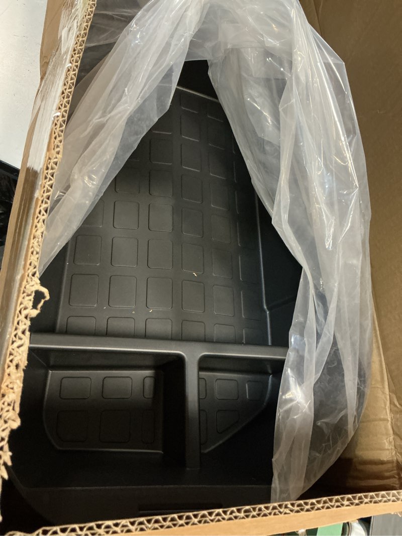 Condition photo showing New/Like New for roccs front trunk organizer for tesla model y 2020-2024 frunk storage organizer front trunk mat storage box model y front trunk organizer