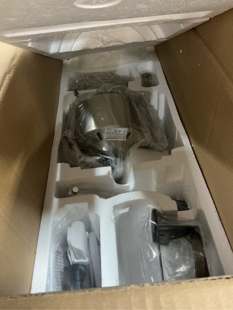 Condition photo showing New/Like New for okeli clear ceiling fan with light, 52 inch brushed nickel transparent ceiling fans with light and remote 3 reversible blade led ceiling fan and light combo for living room, bedroom, patio brushed nickel 52 inch-basic