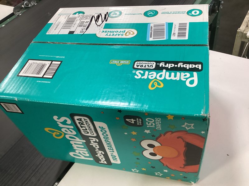 Condition photo showing New/Like New for Pampers Diapers - Baby Dry - Size 4, 150 Count, Absorbent Disposable Infant Diaper (Packaging May Vary) Size 4 150