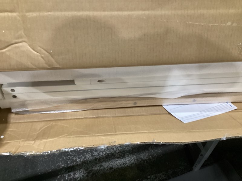 Condition photo showing As Is for Delta Children Gio Mini Crib with 2.75" Mattress Included, Bianca White/Natural Bianca White/Natural Modern