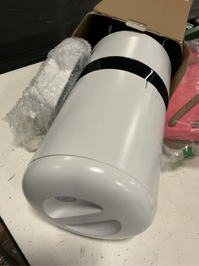 Condition photo showing As Is for petlibro automatic cat feeder with camera, 1080p hd & night vision, 5ghz/2.4ghz wifi & cam smart pet feeder with app control, 2-way audio, motion alerts for cats & dogs, stainless steel single tray white 5l-camera