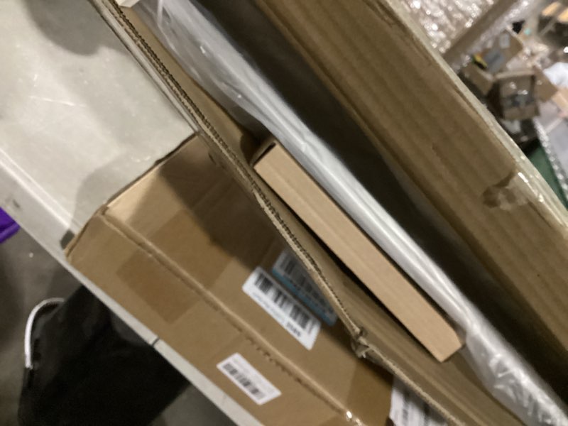 Condition photo showing Good Condition for SMIROR Brushed Silver Bathroom Mirror for Over Sink, 20”x 24” Metal Thick Framed Rectangle Vanity Mirror for Wall, Right Angle Corner, Anti-Rust, Horizontally or Vertically Mounted Silver 24"L x 20"W