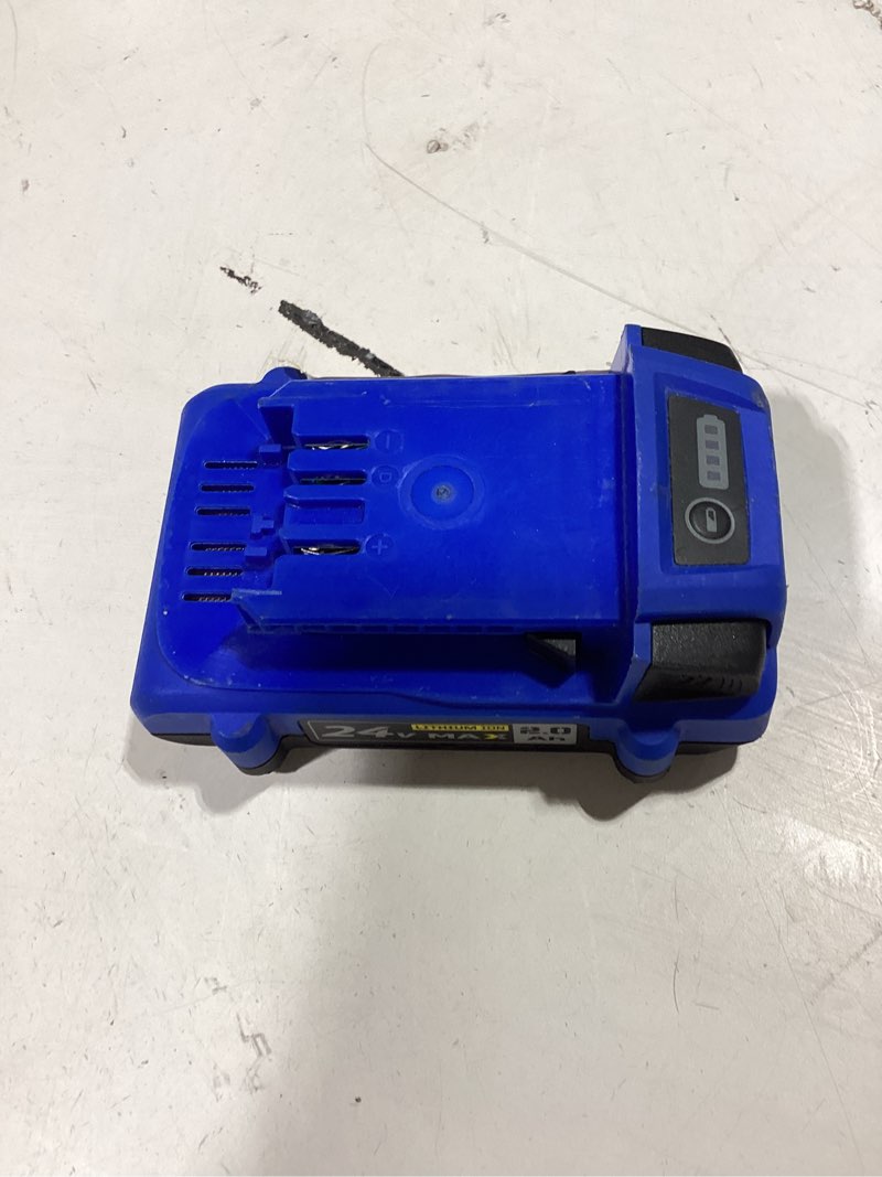 Condition photo showing As Is for kobalt 24 -volt 1 -pack battery ( 2 ah lithium )
