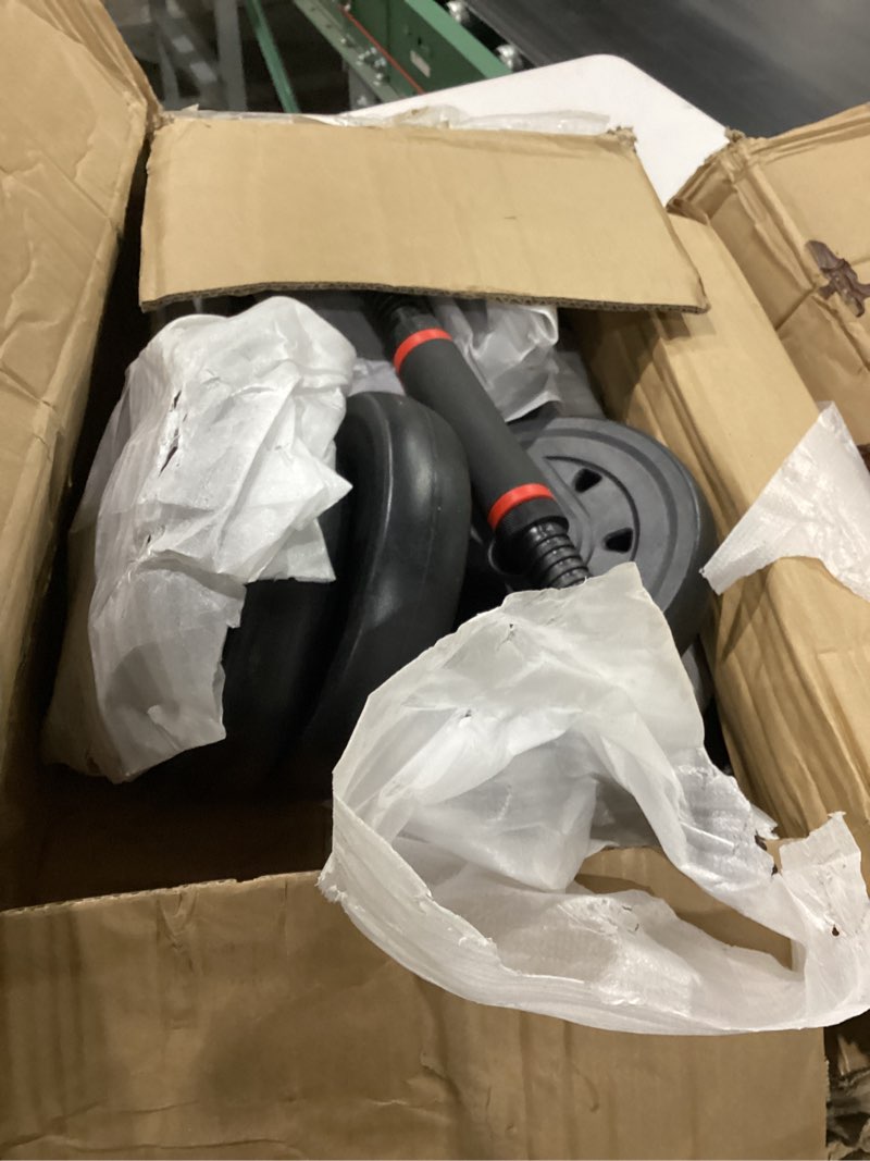 Condition photo showing As Is for FEIERDUN Adjustable Dumbbells, 20/30/40/45/70/90lbs Free Weight Set with Connector, 5 in1 Dumbbells Set Used as Barbell, Kettlebells, Push up Stand, Weight Plate, Fitness Exercises for Home Gym Suitable Men/Women