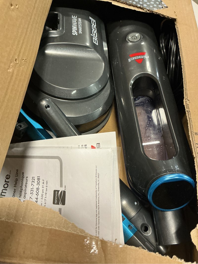 Condition photo showing As Is for BISSELL SpinWave SmartSteam Scrubbing Steam Mop with Rotating Mop Pads