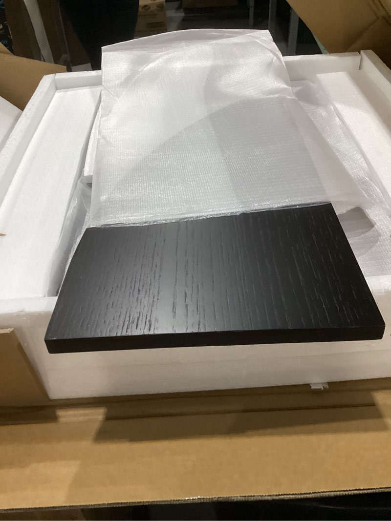 Condition photo showing New/Like New for Get Set Style Round End Table Accent Side Table Circle Wood Corner Table Small Modern Coffee Table for Living Room or Bedroom Nightstand (Natural Finish)