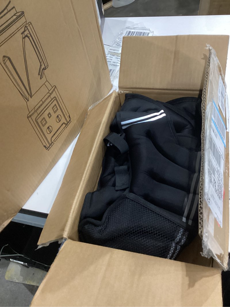 Condition photo showing Good Condition for Henkelion Weighted Vest Weight Vest for Men Women Kids Weights Included, Body Weight Vests Adjustable for Running, Training Workout, Jogging, Walking 20 lbs Black