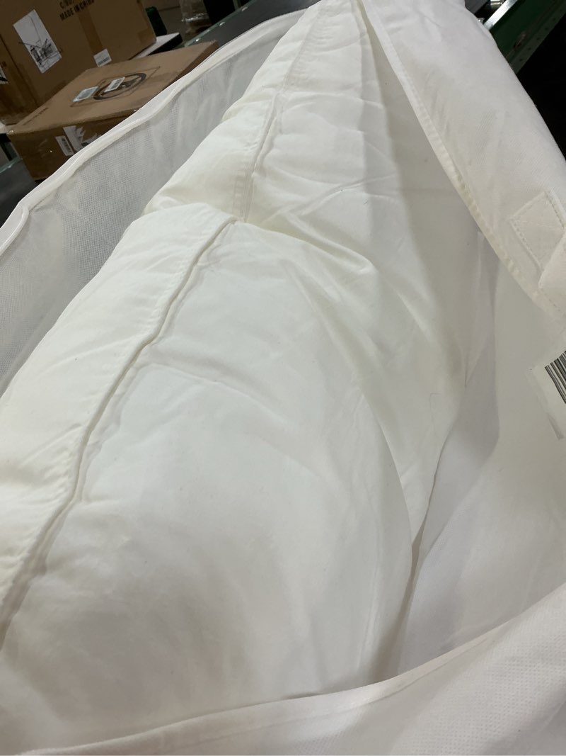 Condition photo showing As Is for premium down alternative pillow, king, medium/firm