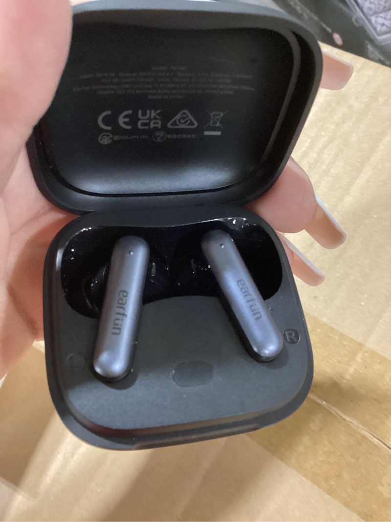 Condition photo showing Good Condition for earfun air pro 4i noise cancelling wireless earbuds, hi-res sound with ldac, 6 mics ai enc clear call, 40h playtime, multipoint connection, surround sound, bluetooth 5.4 earbuds, wireless charging