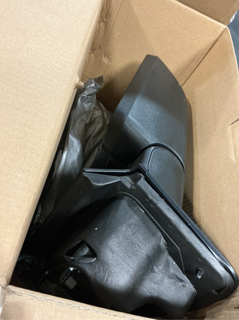 Condition photo showing Good Condition for right passenger side door mirror with blind spot glass power fits 2015-2020 ford f150 without turn signal light non-heated (3pins) replaces: ?fl3z17682ak right 3 pins