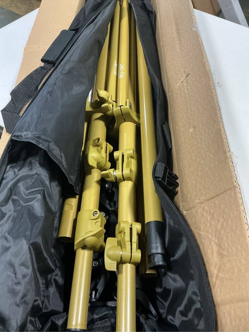 Condition photo showing Good Condition for Photo Video Studio Backdrop Stand- Titanium Gold, 12(W) x 10(H) ft Heavy Duty Adjustable Photography Muslin Background Support System Kit with Carry Bag,4 Spring Clamps