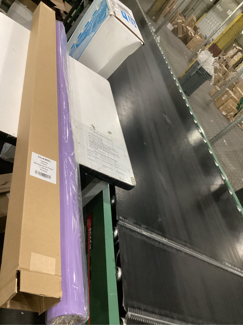 Condition photo showing Good Condition for huamei seamless photography background paper, purple photo backdrop paper 53 inches wide x 16 feet, (4.4x16 feet) (thistle) 4.4 ft x 16 ft thistle