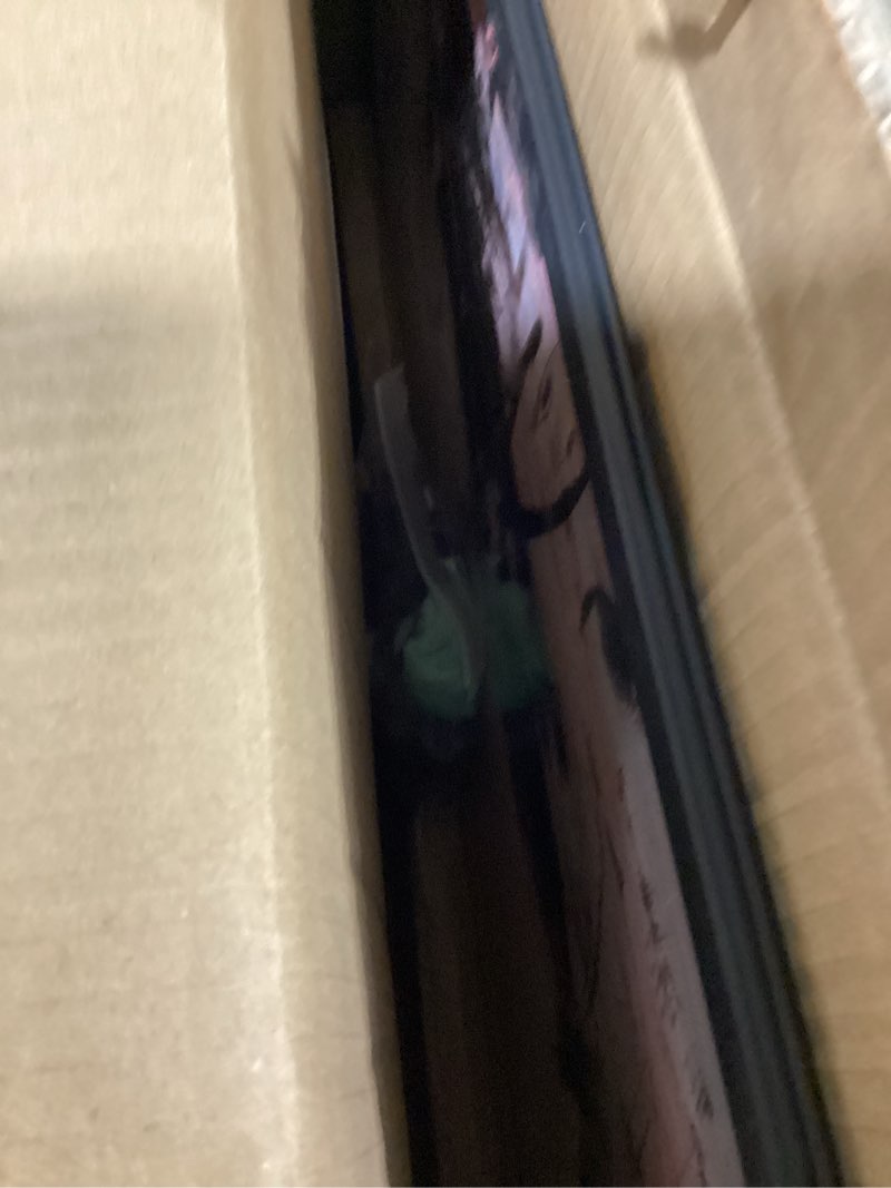 Condition photo showing As Is for vevor 32"x24" led message writing board, menu sign boards, illuminated erasable lighted chalkboard, neon effect drawing panel with 8 fluorescent chalk markers and remote control