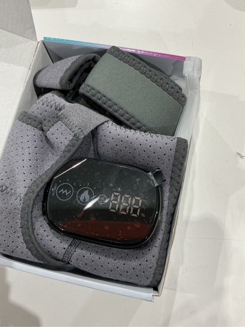 Condition photo showing Good Condition for heated shoulder wrap with massage, shoulder heating pad for rotator cuff frozen shoulder, cordless shoulder heating pads shoulder massager with heat pure grey