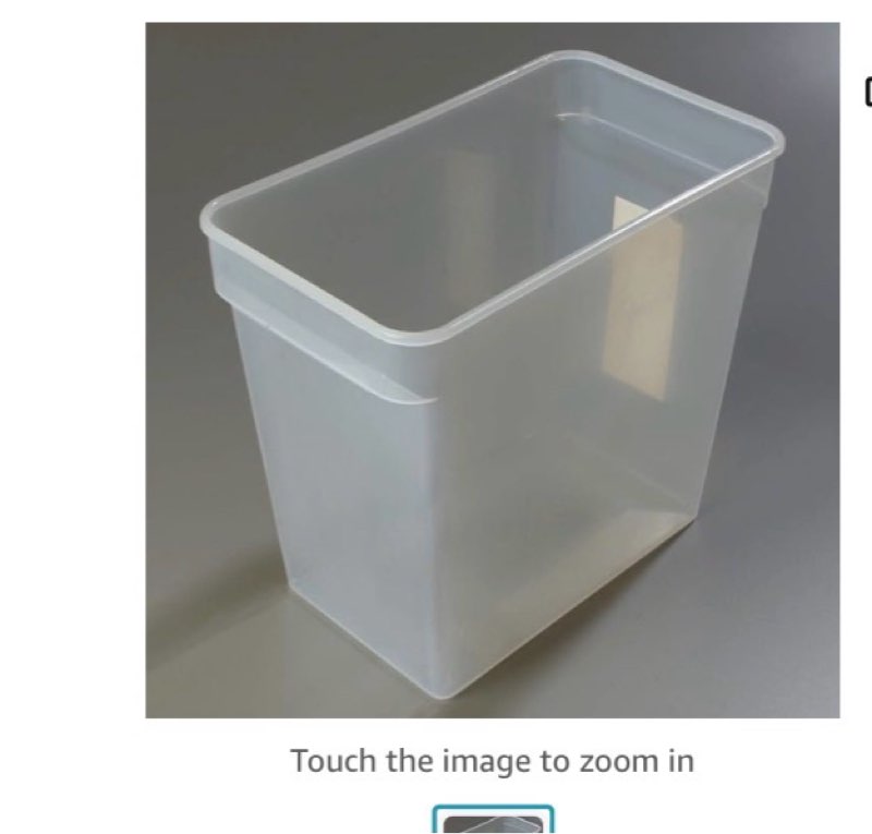 18 Qt Square Space Saver See-Thru (St1629-30)