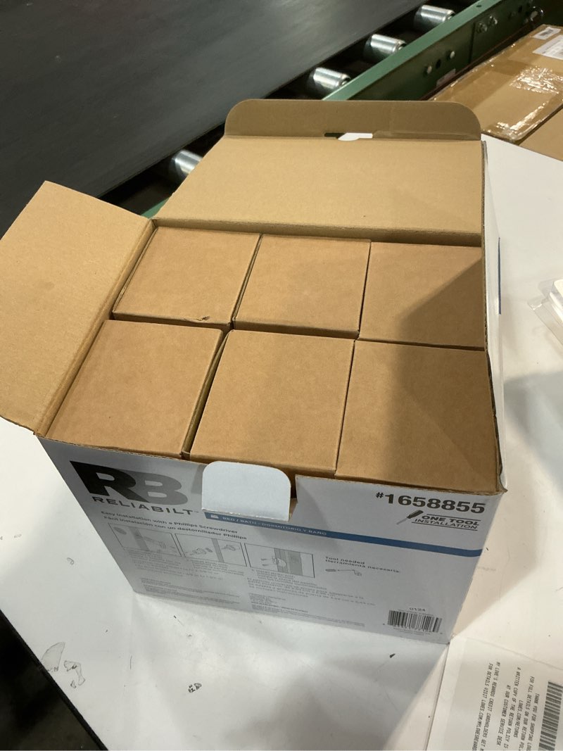 Condition photo showing As Is for RELIABILT Gallo Stainless Steel Interior Bed/Bath Privacy Door 1658855