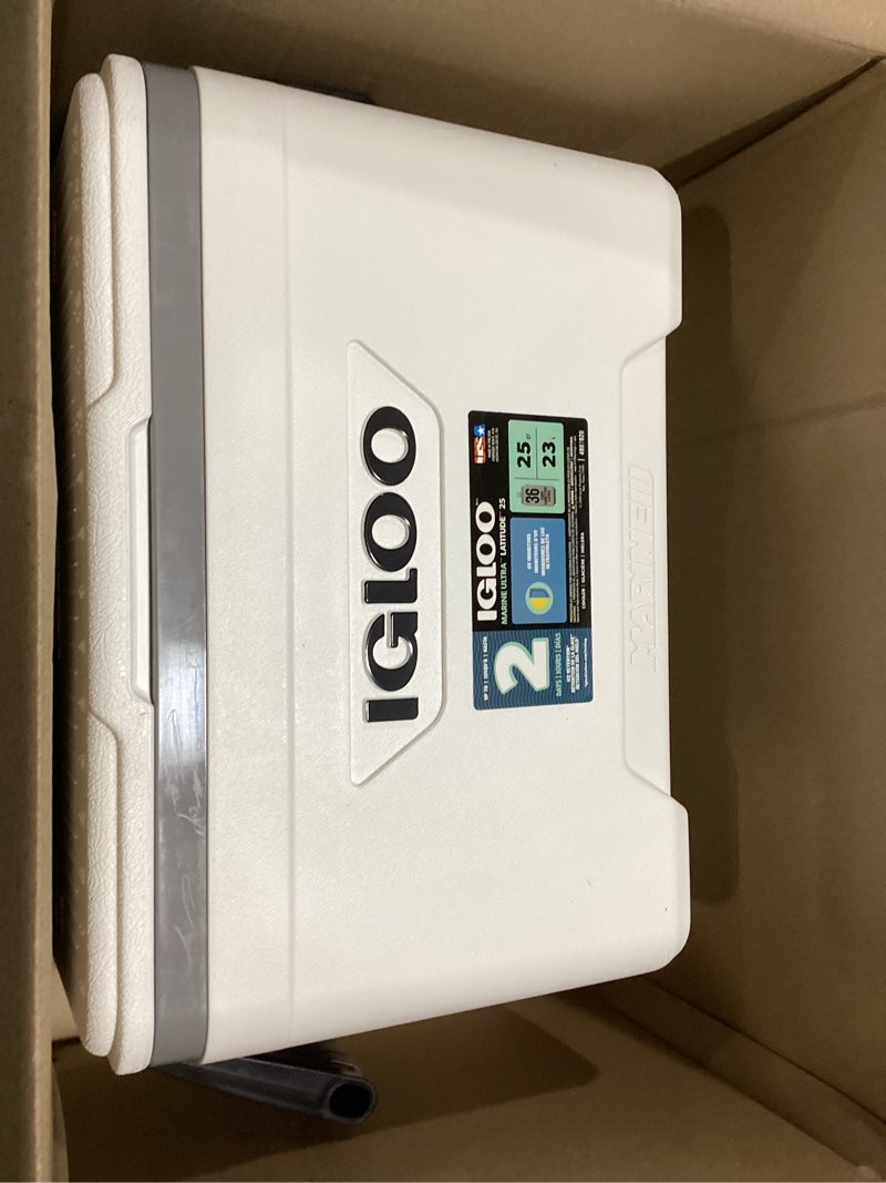Condition photo showing Good Condition for igloo marine cooler | insulated hard shell ice chest |great for fishing, camping, boating, & more 25qt