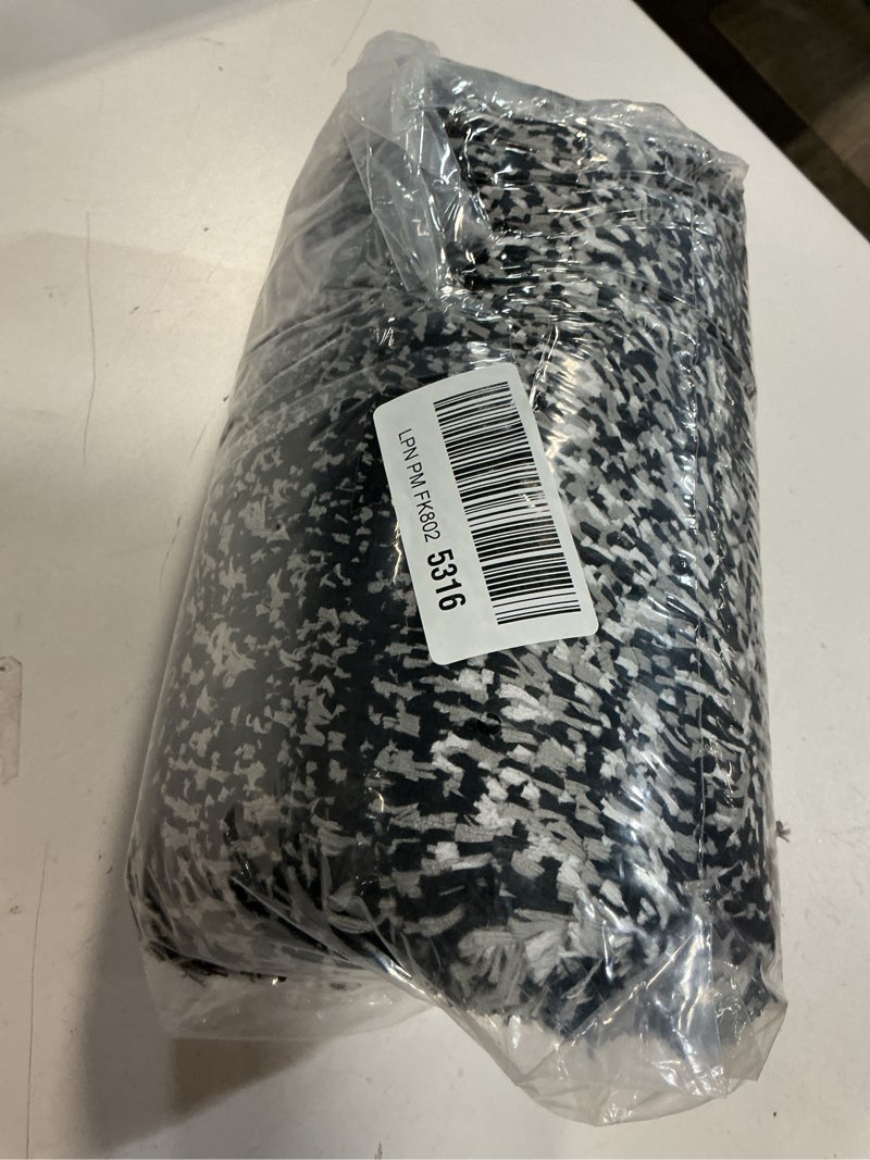 Condition photo showing Good Condition for OLANLY Bathroom Rug Set 2 Piece, Soft Absorbent Microfiber Bath Mats and U-Shaped Contour Toilet Rug, Non-Slip, Machine Wash Dry, Plush Shaggy Bath Mats for Bathroom (24"x16"+24"x20", Black) 24" x 16" + U24" x 20" Black