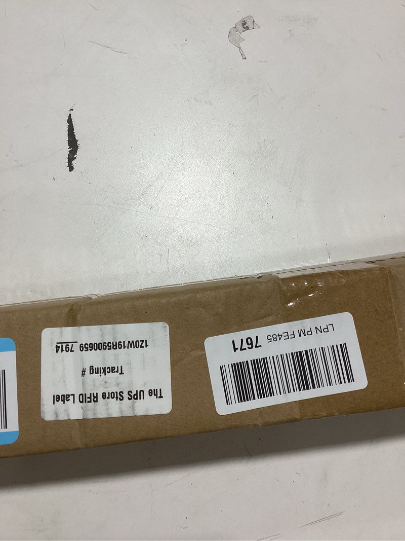 Condition photo showing New/Like New for Desk to Wall Gap Filler PVC Plastic Office Desk Attachment Long and Wide Gap Filler Black Eliminates Wall Gaps Easy Installation and Clean Fits Most Desks, 48inches 1 Black