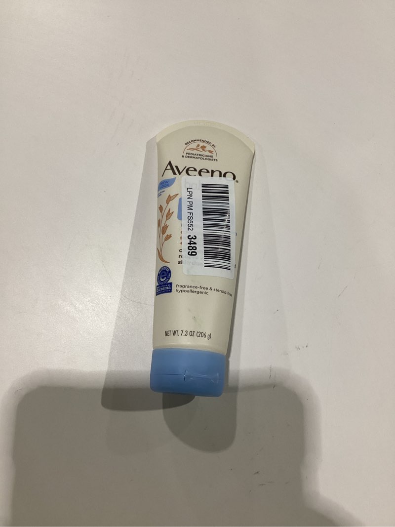 Condition photo showing New/Like New for Aveeno Baby Eczema Therapy Moisturizing Cream, Natural Colloidal Oatmeal & Vitamin B5, Baby Eczema Cream for Dry, Itchy, Irritated Skin Due to Eczema, Paraben- & Steroid-Free, 7.3 oz