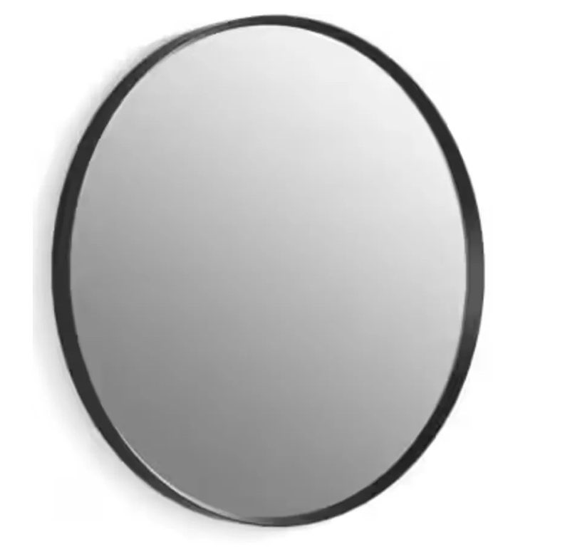 essential 22" diameter transitional circular metal framed bathroom wall mirror