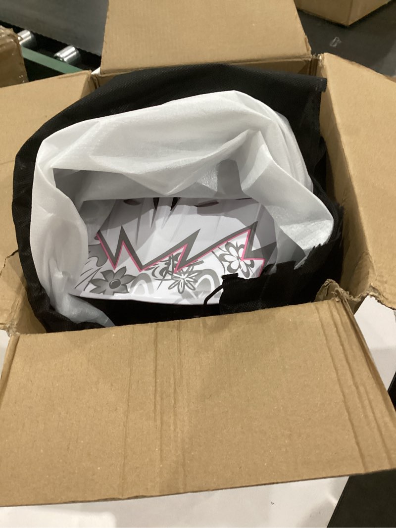 Condition photo showing Good Condition for TCMT DOT Youth Kids Dirt Bike Helmet Youth Motocross Helmet Full Face ATV Four Wheeler Motorcycle BMX Helmet for Boys Girls, Off-Road Protective Gear with Goggles Gloves New Youth Medium Pattern: Pink Butterfly