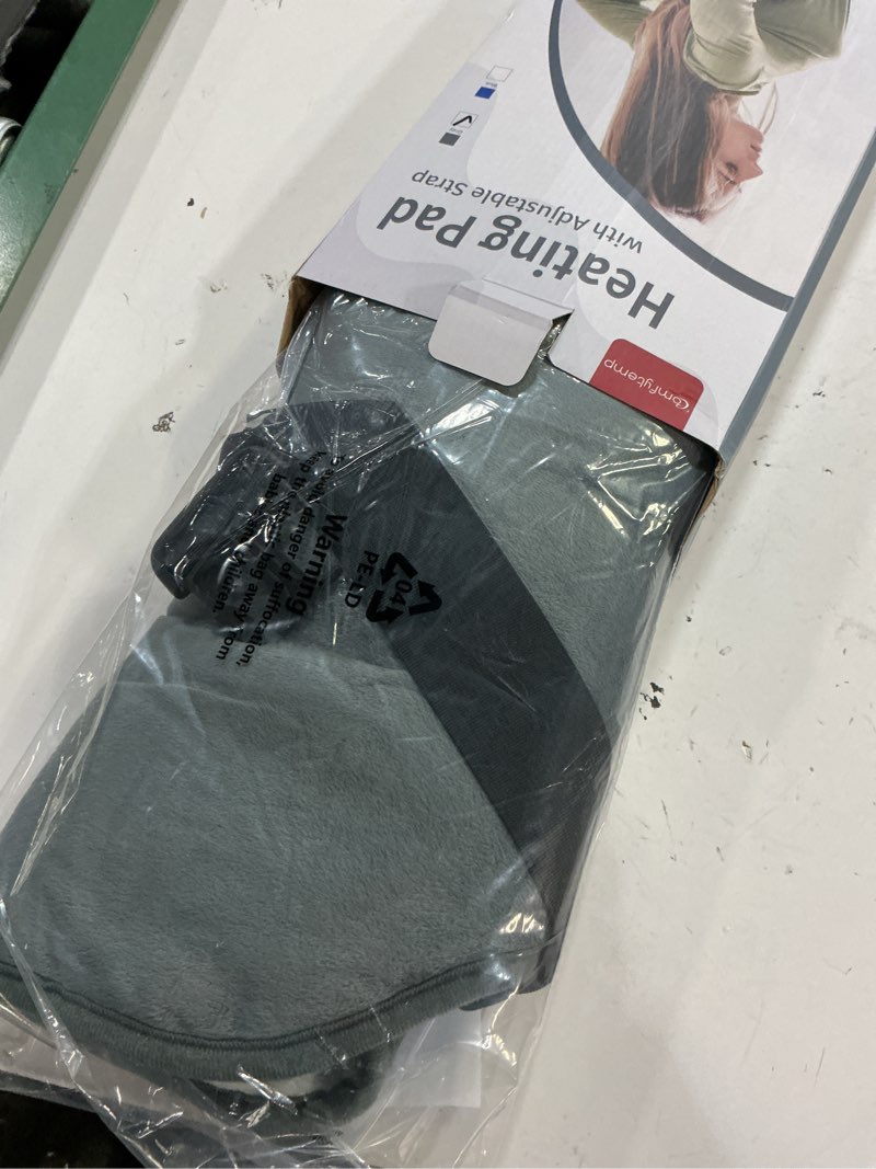 Condition photo showing Good Condition for heating pad for back, comfytemp birthday gifts for women men dad mom, large electric lower back heating pad, fsa eligible hsa heat pad for period, lumbar, abdomen, xl heated belt — 11 auto-off, grey grey 15" x 24"