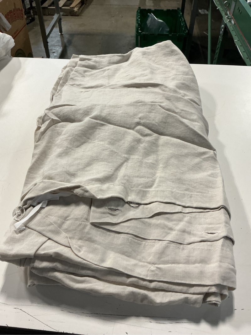 Condition photo showing Good Condition for european linen duvet cover, king/cal king, sand