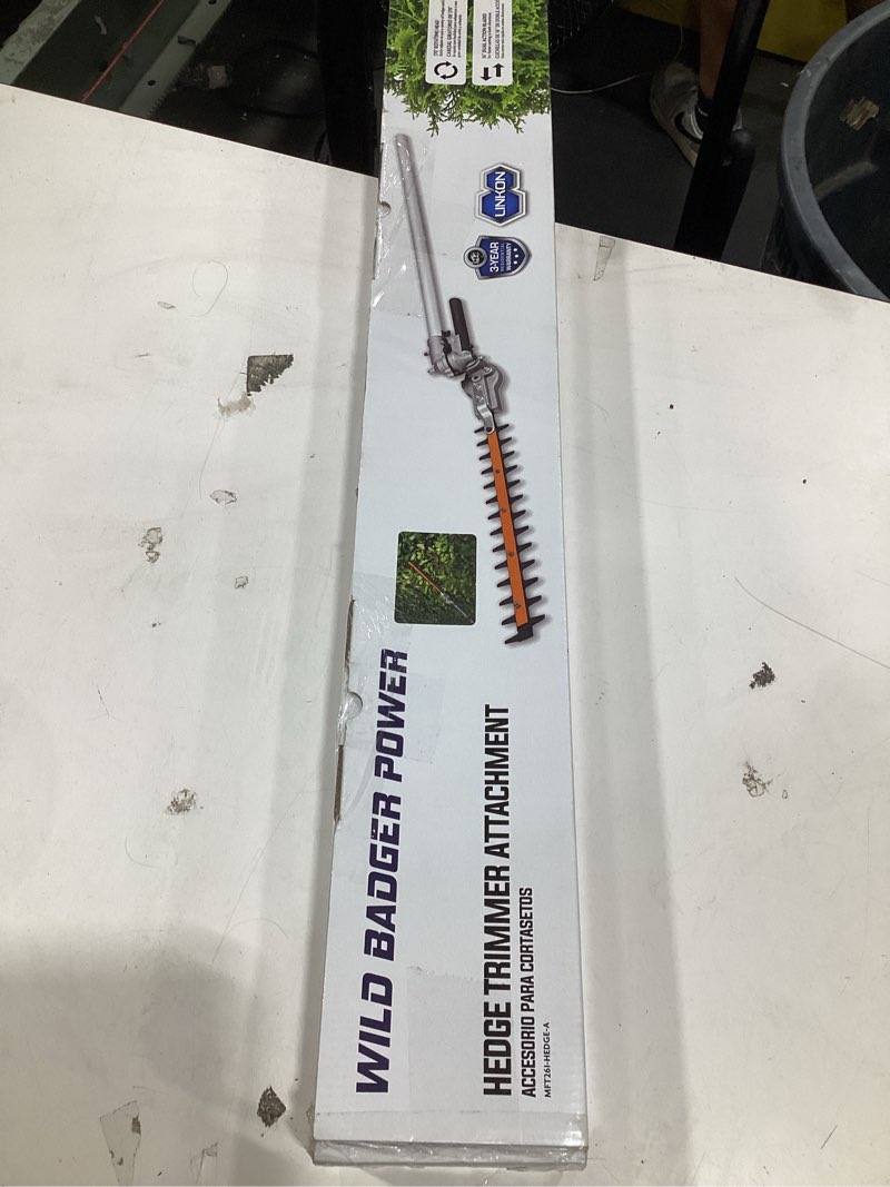 Condition photo showing Good Condition for sunseeker 16" hedge trimmer attachment universal, dual action articulating,heavy duty steel material