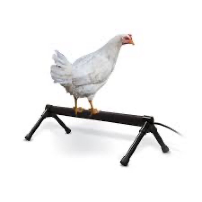 K&H Pet Products Thermo Heated Chicken Perch for Coop, Warming Chicken Heater, Prevents Frozen Toes,