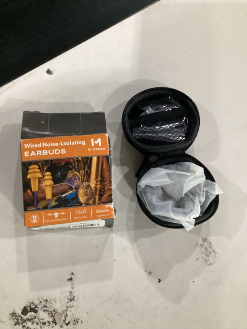 Condition photo showing New/Like New for mipeace bluetooth work earplugs headphone,wireless in-ear noise isolating earbuds,29db noise reduction headphone with control,19+ hours battery for lawn mowing safety industrial construction(yellow)