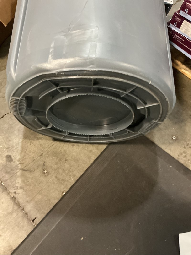Condition photo showing Good Condition for rubbermaid commercial products brute 44-gallon gray plastic trash can with lid