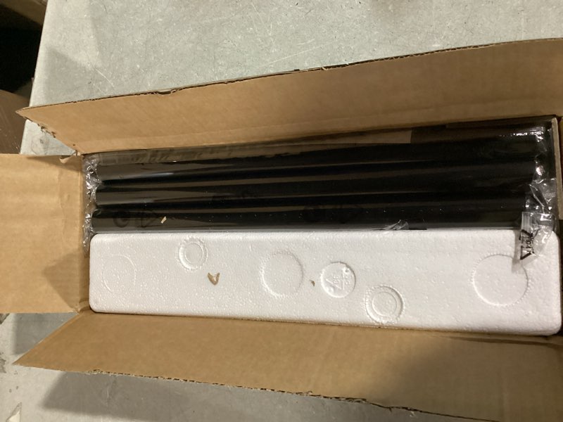 Condition photo showing Good Condition for YaFex Heavy Duty Curtain Rods 32-150 Inch, 1 Inch Adjustable Black Curtain Rod for Windows, Extra Long Window Treatment Rods with Aluminium Finials, Easy Installation 32" to 150" Black