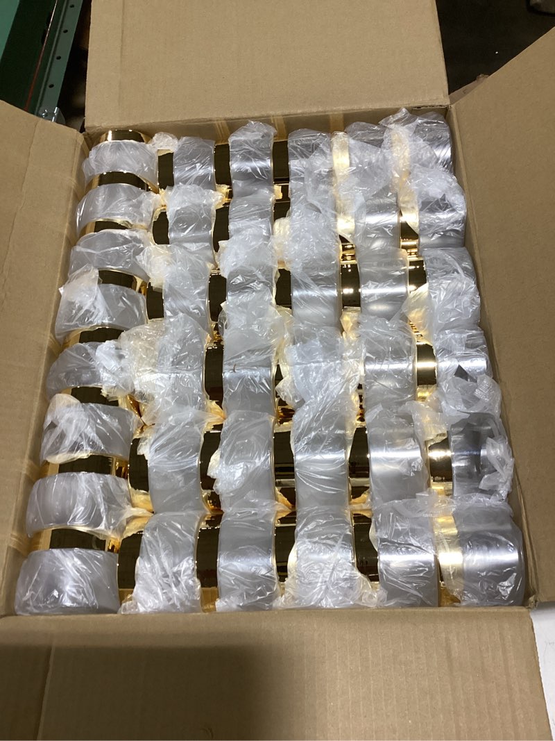 Condition photo showing Good Condition for SATINIOR 100 Pcs Plastic Jars with Lids Small Containers Lids Wide Mouth Small Plastic Containers for Lotion Cream Rhinestones Body Butters Travel Storage(4 oz,Gold) 4 oz Gold