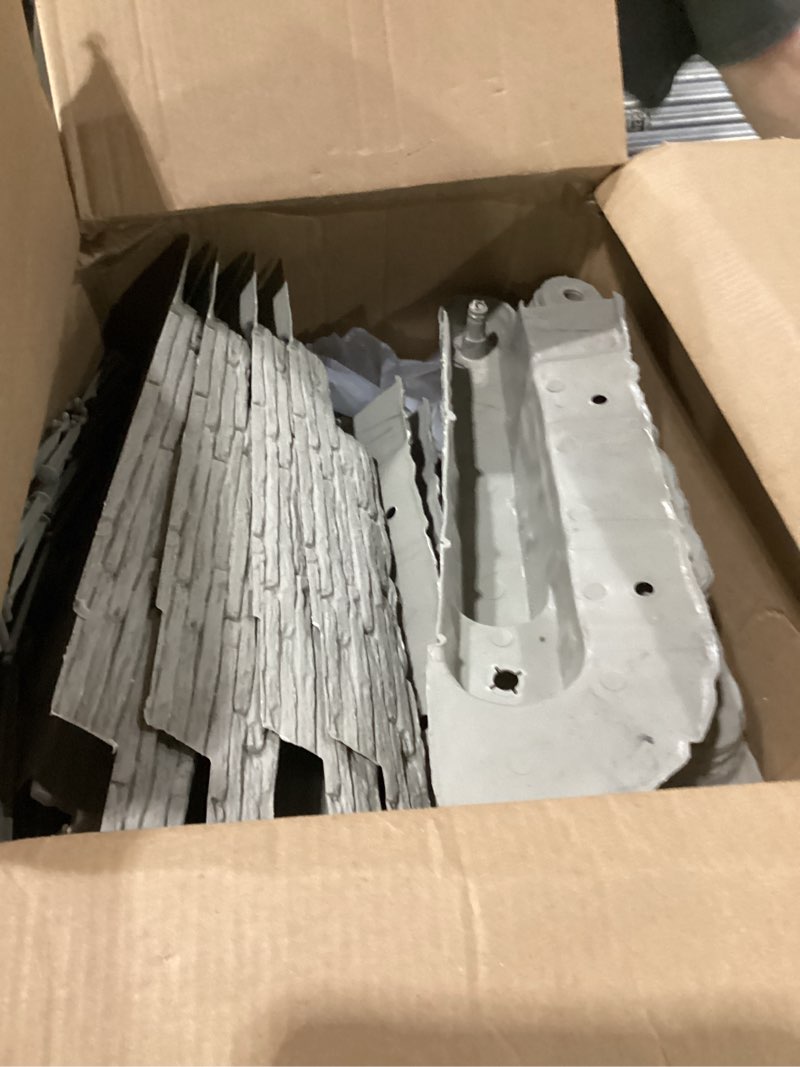 Condition photo showing New/Like New for emsco group 2032hd bedrocks trim-free gray, 20 feet – natural stacked slate design garden lawn edging slate 20 feet edging