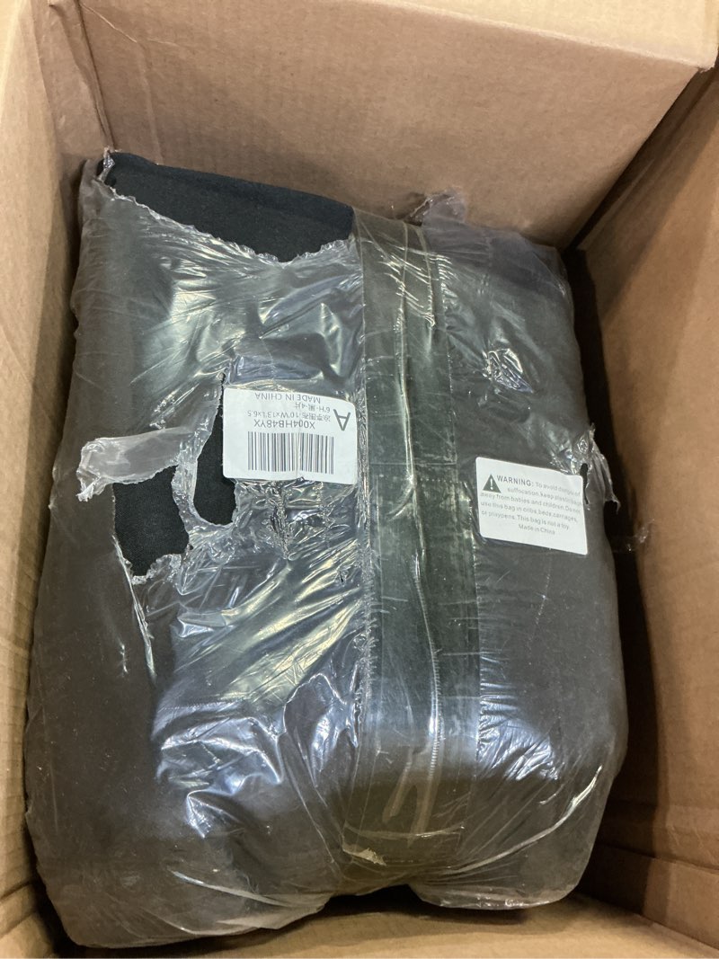 Condition photo showing Good Condition for foundgo 12'x16' gazebo universal replacement privacy curtain for 12'wx16'lx6.7'h water resistant gazebo side wall privacy panel shade screen panels with zipper for outdoor pergola patio (black) 4pc black 144"w x 192"l (pack of 4)