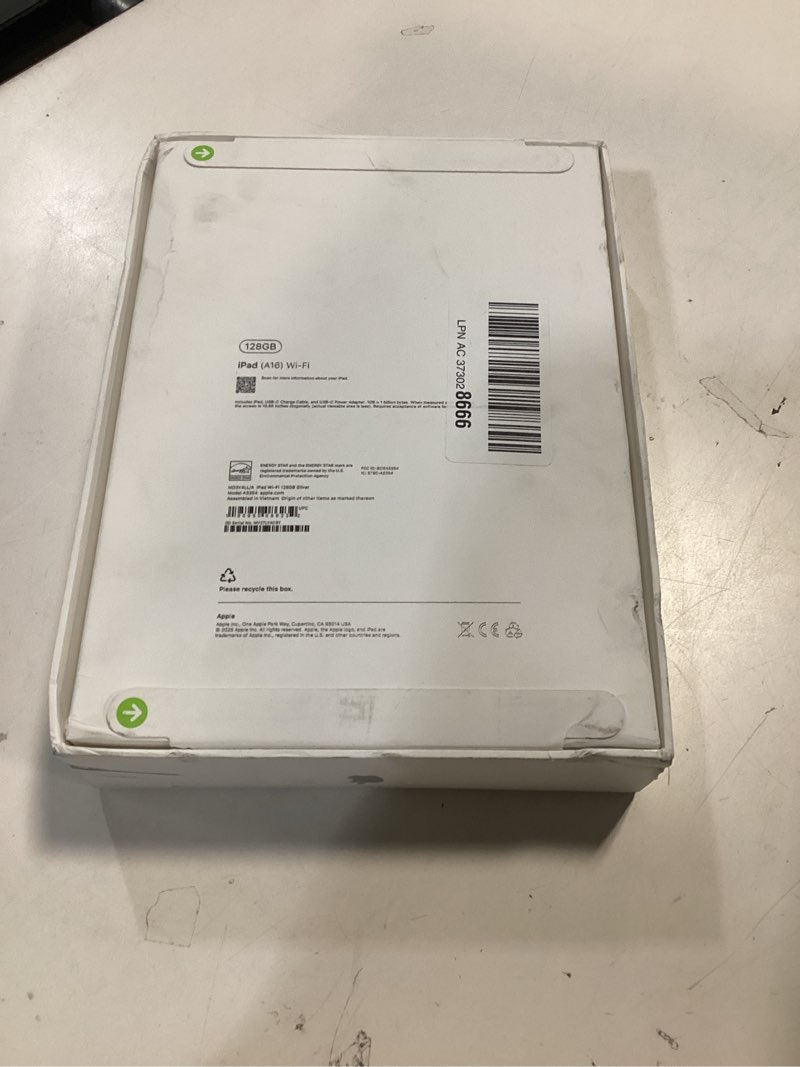 Condition photo showing New/Like New for Apple - 11-inch iPad A16 chip with Wi-Fi -  128GB - Silver