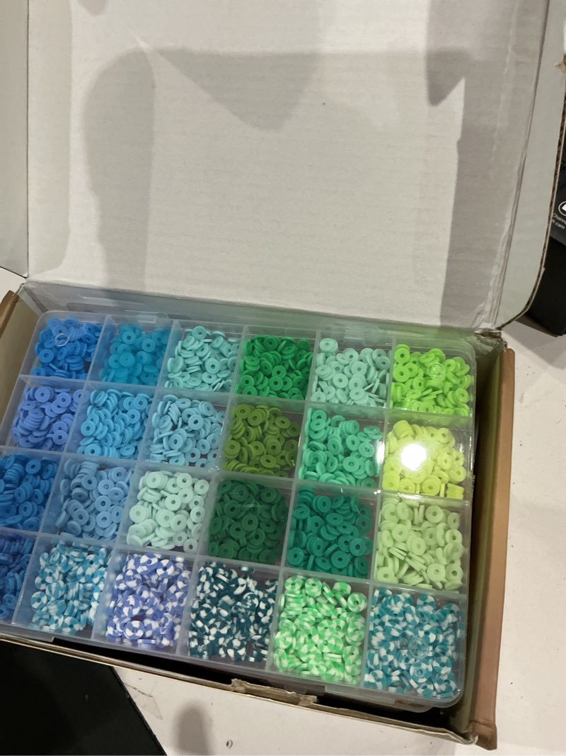 Condition photo showing Good Condition for wuzoe friendship bracelet kit, 16888pcs, 96 colors polymer clay beads & 1200 letter beads?bracelet making kit for diy jewelry making&friendship bracelet making vigour