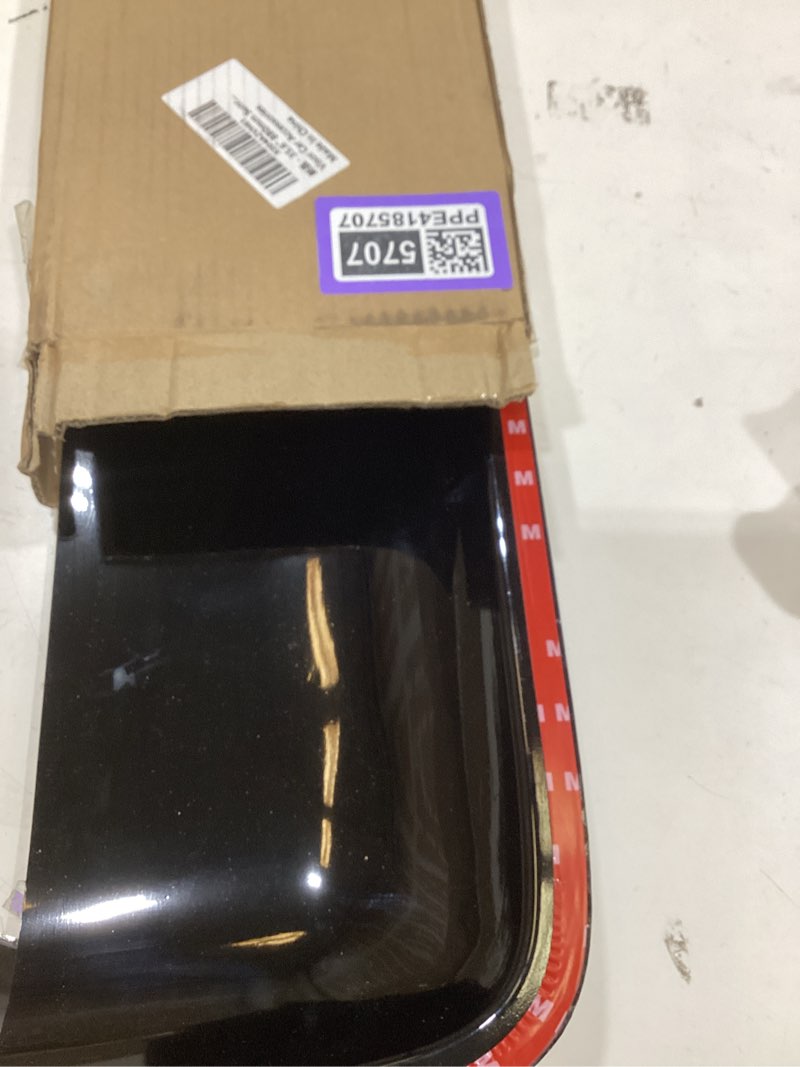 Condition photo showing As Is for 35.6" 880mm sunroof wind deflector, tape-on sunroof rain guards, universal fit tinted moonroof vent visor car accessories